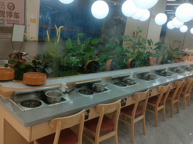 单锅旋转火锅设备